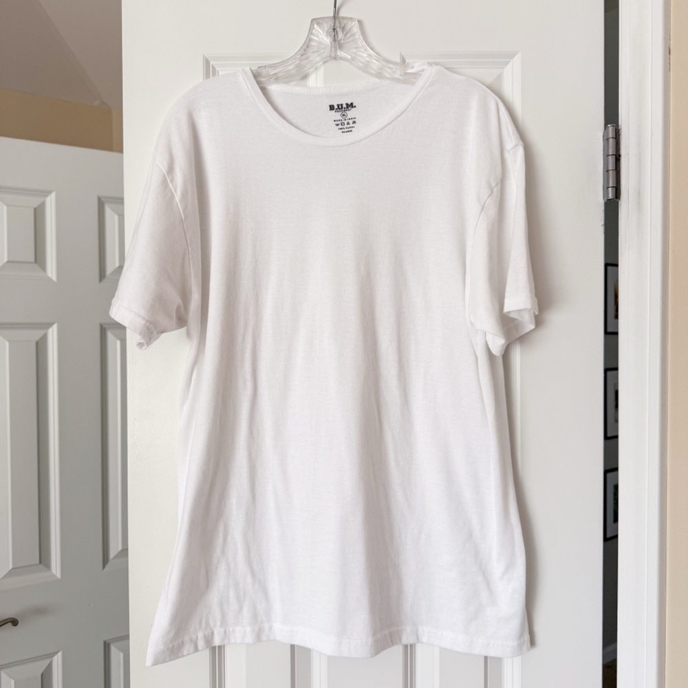 NWOT B.U.M Equipment White Tee Shirt